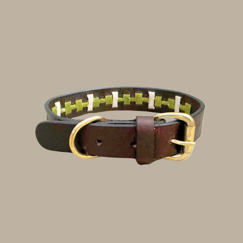 Georgie Paws LOKKI GREEN POLO Dog Collar