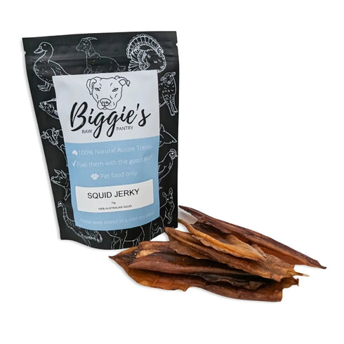 BIGGIE'S RAW PANTRY SQUID JERKY 75G