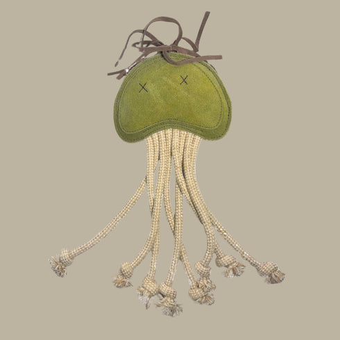 Georgie Paws JOE JELLYFISH Dog Toy - GRASS