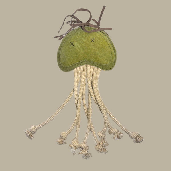 Georgie Paws JOE JELLYFISH Dog Toy - GRASS