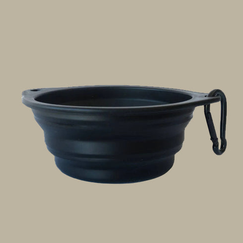 Black Collapsible Water Bowl
