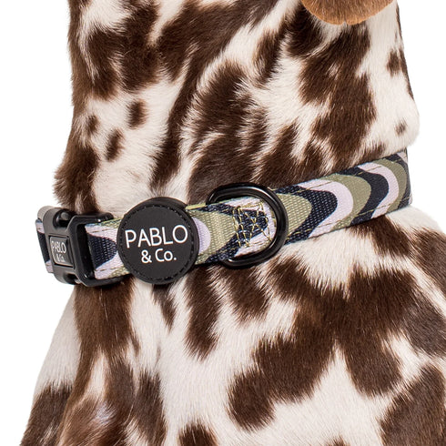 Pablo & Co. NAVY WAVY Dog Collar