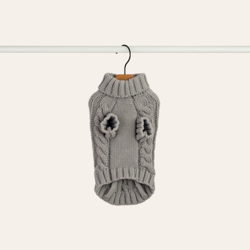 DAN & SAM CLOUD GREY KNITTED SWEATER
