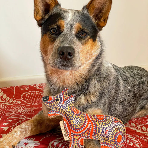Outback Tails DESERT Dog Chew Toy - Trevor (Snake Dreaming)