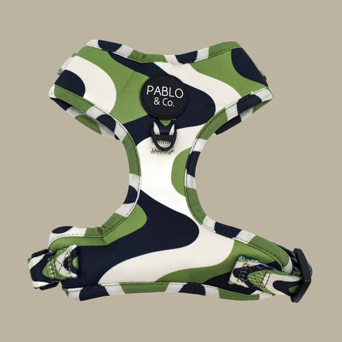 Pablo & Co. NAVY WAVY Adjustable Dog Harness