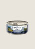 A can of ZIWI Peak Mackerel Recipe cat food sits against a light gray background. The label features a scenic image of New Zealands landscape and highlights the products 92% meat content and complete nutritional benefits for cats.