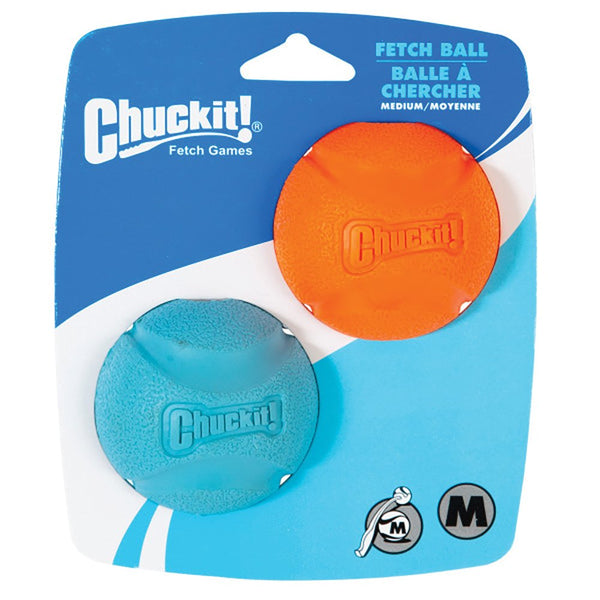 CHUCKIT! MEDIUM FETCH BALL 2PK