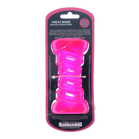 Scream Xtreme TREAT BONE Loud Pink - Med/Lge 13cm