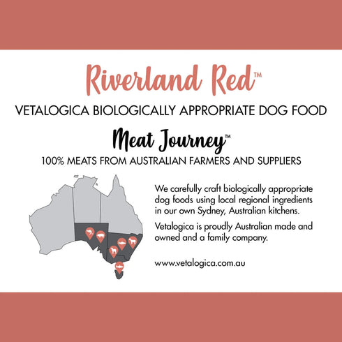 Vetalogica RIVERLAND RED Biologically Appropriate DOG Food