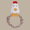 Country Tails Chicken ROPE RING Dog Toy