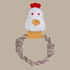 Country Tails Chicken ROPE RING Dog Toy