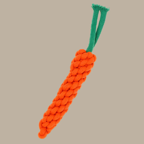Country Tails CARROT Rope Dog Toy