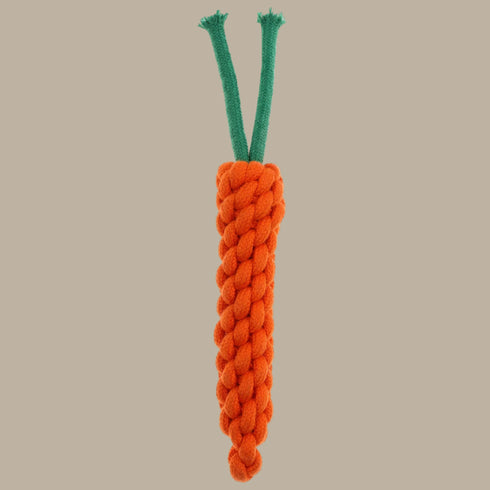 Country Tails CARROT Rope Dog Toy