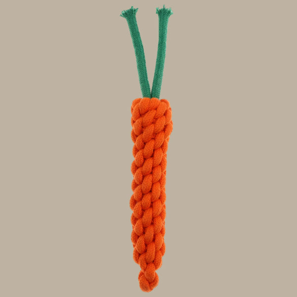 Country Tails CARROT Rope Dog Toy