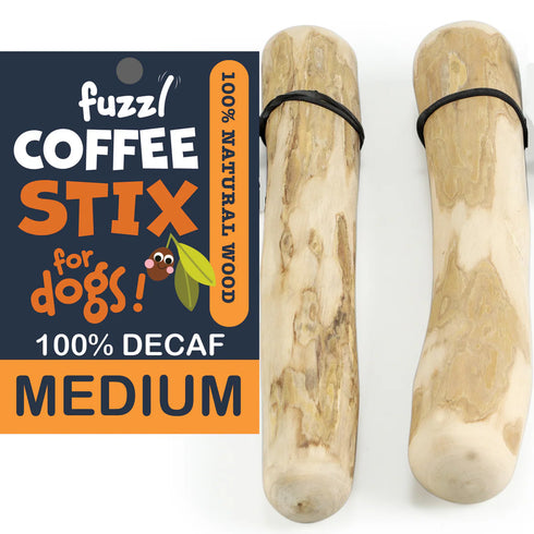 Fuzzl Coffee Wood Dog Stix – Natural Dog Chew for Puppies & Small Dogs