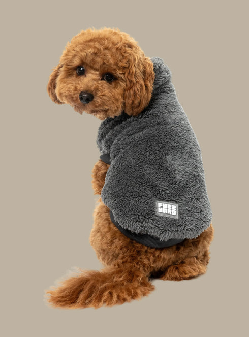 Fuzzyard Turtle Teddy Sweater 2026 – Gunmetal Grey