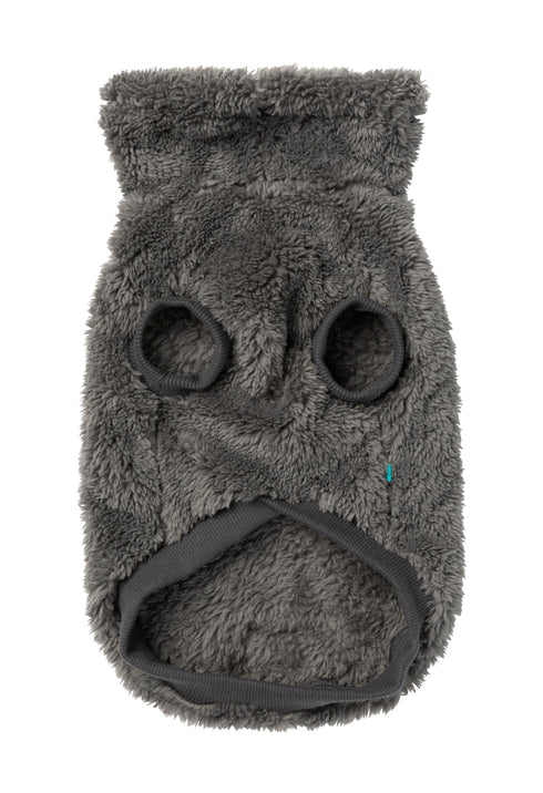 Fuzzyard Turtle Teddy Sweater 2026 – Ultra-Soft Teddy Fleece Dog Jumper - Gunmetal Grey