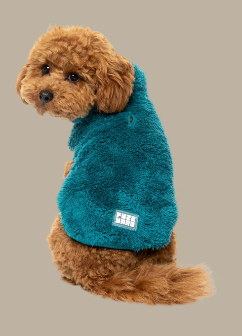 Fuzzyard Turtle Teddy Sweater 2026 – Ultra-Soft Teddy Fleece Dog Jumper - Deep Teal