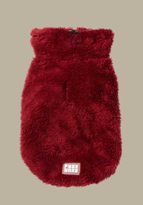 Fuzzyard Turtle Teddy Sweater 2026 – Ultra-Soft Teddy Fleece Dog Jumper - Maroon