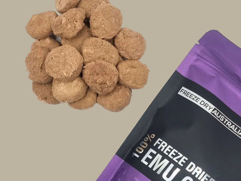 Freeze Dried Emu Cookie β Lean Novel Protein Treat