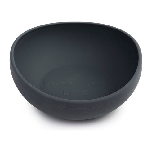 FUZZYARD LIFE SILICONE BOWL - SLATE GREY