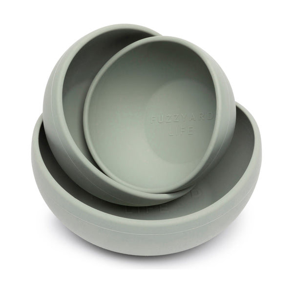 FUZZYARD LIFE SILICONE BOWL - MYRTLE GREEN