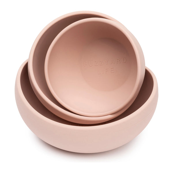 FUZZYARD LIFE SILICONE BOWL - SOFT BLUSH