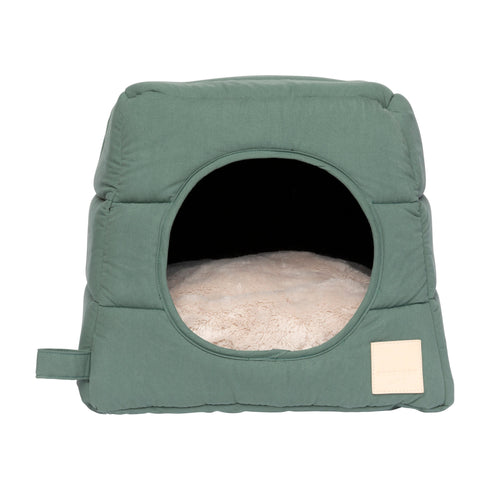 FUZZYARD LIFE CAT CUBBY - MYRTLE GREEN