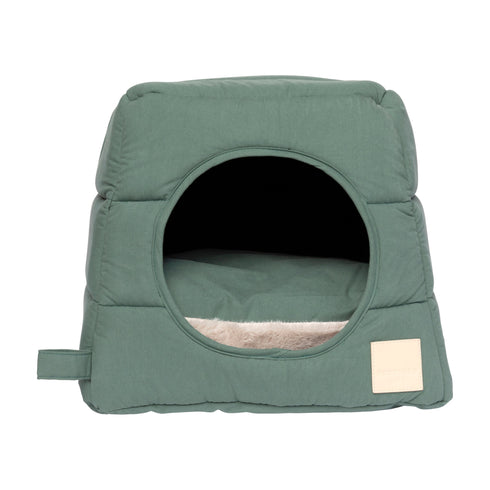 FUZZYARD LIFE CAT CUBBY - MYRTLE GREEN