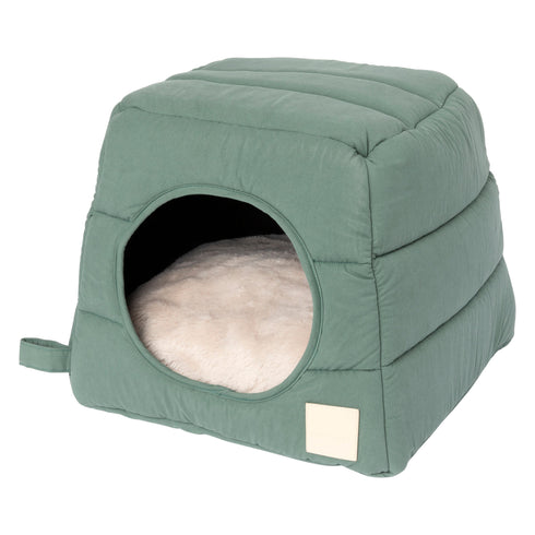 FUZZYARD LIFE CAT CUBBY - MYRTLE GREEN