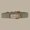 Outback Tails Waxed Canvas Dog Collar - Green
