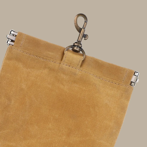 Outback Tails Waxed Canvas Treat Pouch - Gold