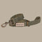 Outback Tails Waxed Canvas Dog Lead - Green