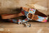 Outback Tails Leather Dog Lead - Sand Dunes