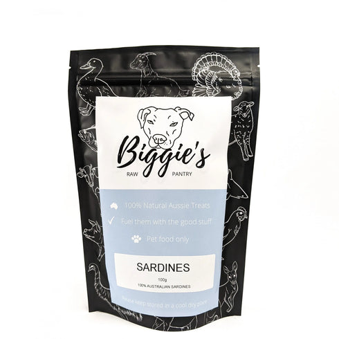 BIGGIE'S RAW PANTRY SARDINES 100G