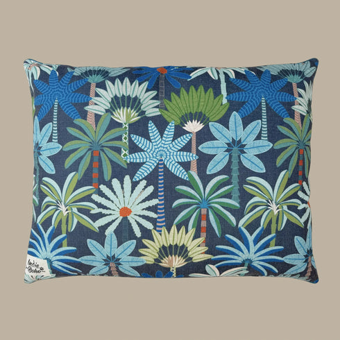 Indie Boho Prestige Palms Linen Blend Pet Bed
