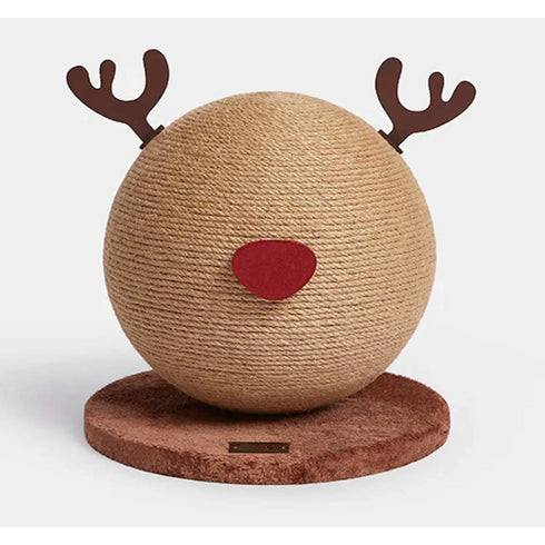 VETRESKA REINDEER CAT SCRATCHING BALL