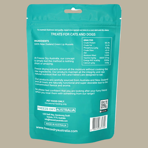 Freeze Dried Whole Green Lip Mussels