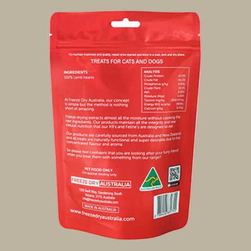 Freeze Dried Lamb Hearts