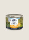 A can of ZIWI Peak Chicken Recipe dog food sits against a light background. The label highlights the products complete and balanced meal features, with an emphasis on ethically sourced chicken and a 91% meat ratio.