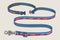 Dog leash with mountain design on a white background