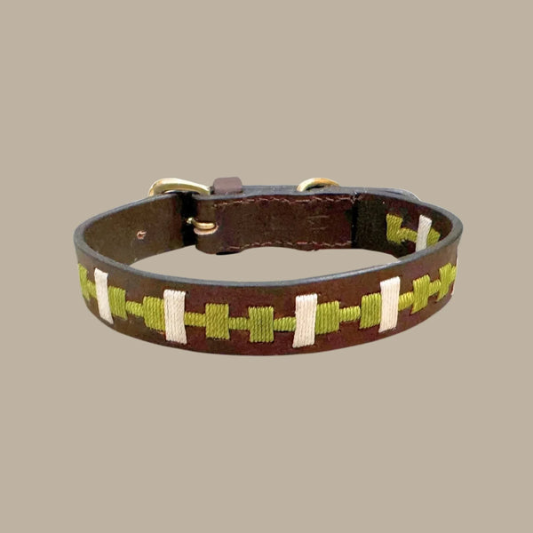 Georgie Paws LOKKI GREEN POLO Dog Collar