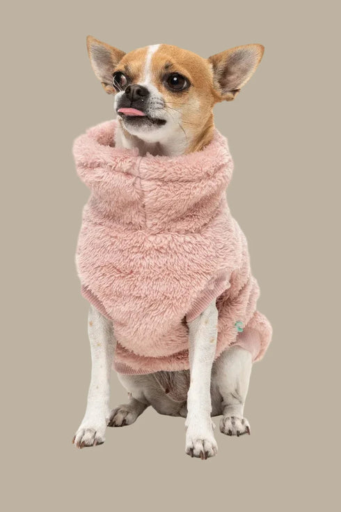 Fuzzyard Turtle Teddy Sweater 2026 – Ultra-Soft Teddy Fleece Dog Jumper - Blossom Pink