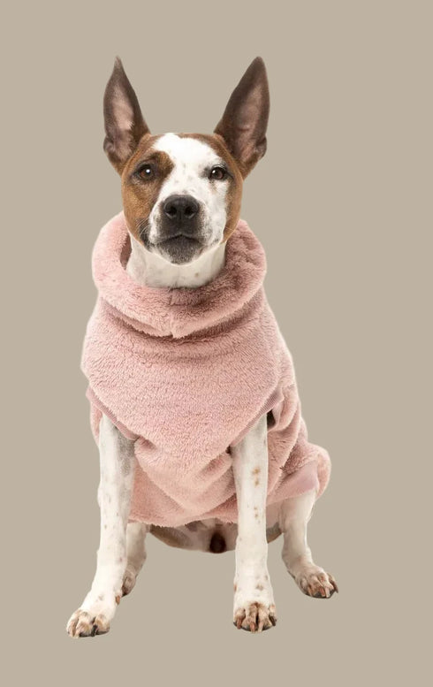Fuzzyard Turtle Teddy Sweater 2026 – Ultra-Soft Teddy Fleece Dog Jumper - Blossom Pink