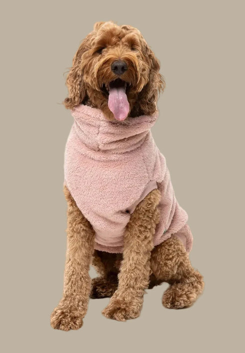Fuzzyard Turtle Teddy Sweater 2026 – Ultra-Soft Teddy Fleece Dog Jumper - Blossom Pink