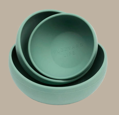 Fuzzyard Life Silicone Bowl - Myrtle Green
