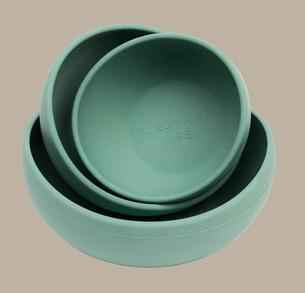 Fuzzyard Life Silicone Bowl - Myrtle Green