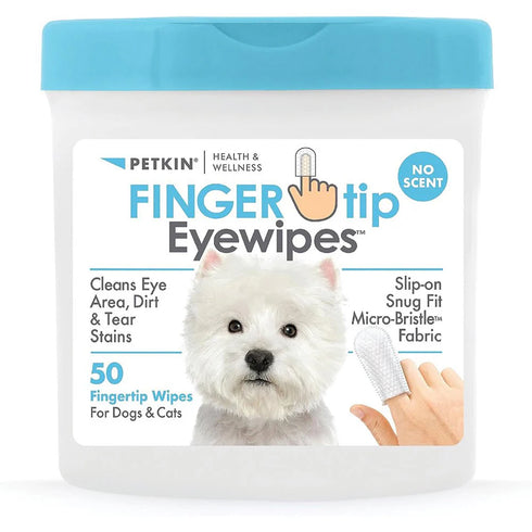 PETKIN Fingertip EYE Wipes 50pk