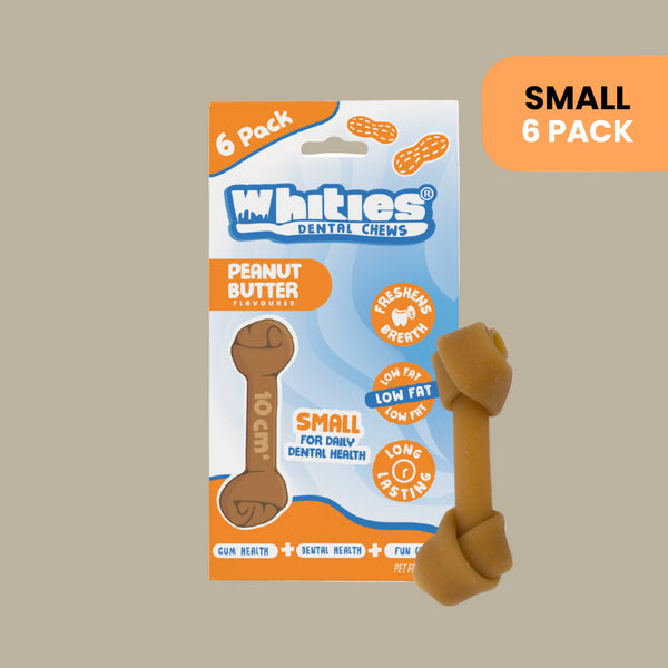Whities Peanut Butter Dental Bone Small 6pk