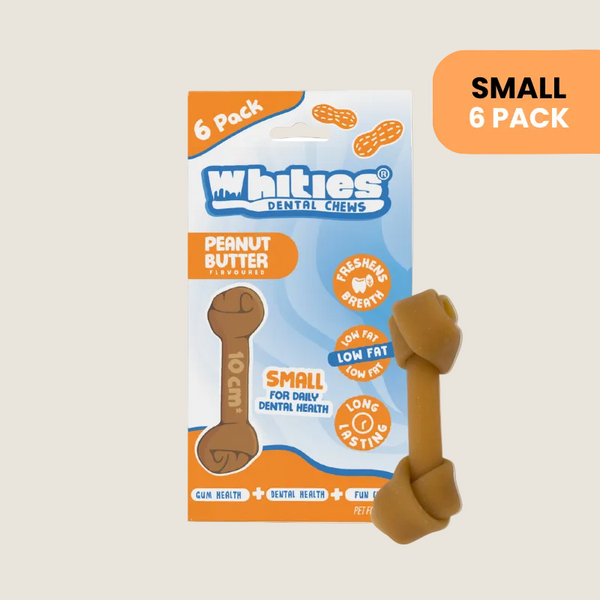 Whities Peanut Butter Dental Bone Small 6pk